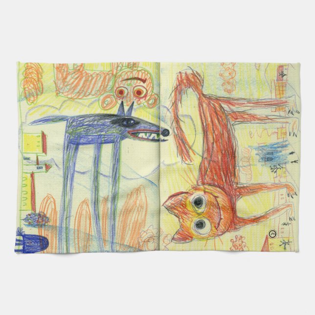 doodle towel (Horizontal)