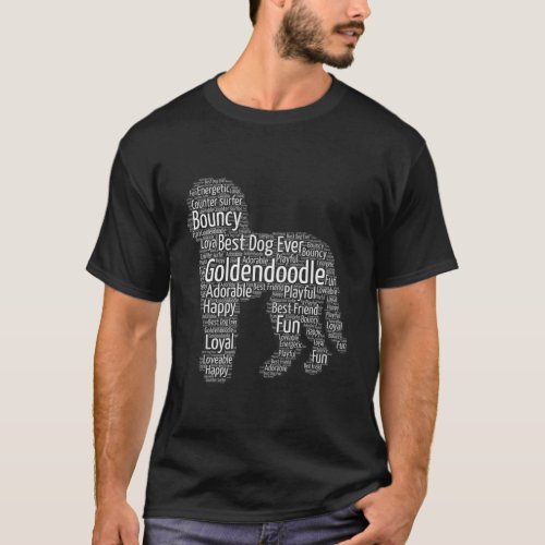 Doodle Word Goldendoodle Dog T_Shirt
