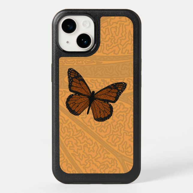 Doodled Monarch Otterbox Phone Case (Back)