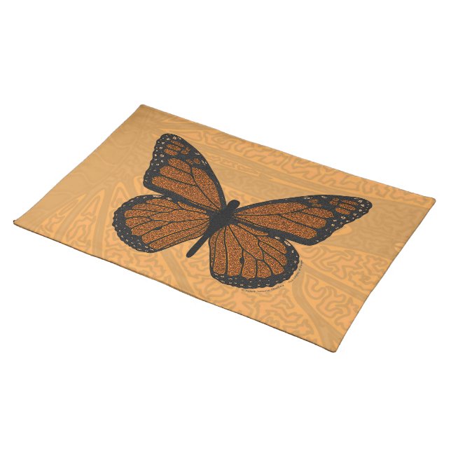 Doodled Monarch Placemat (On Table)