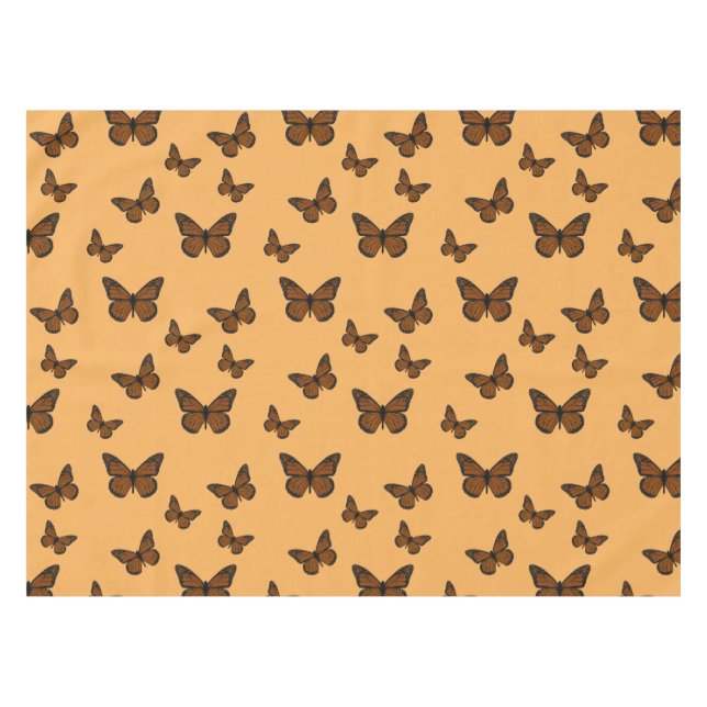 Doodled Monarch Tablecloth (Front (Horizontal))