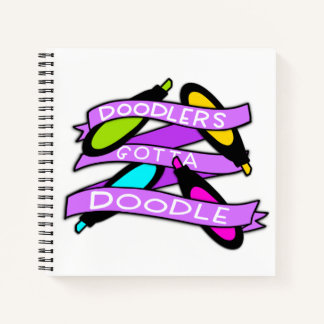 Doodlers Gotta Doodle Square Notebook