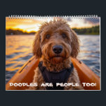 Doodles Are People Too Calendar<br><div class="desc">Discover a year of joy and whimsy with our Doodle calendar. This charming collection of heartwarming photos has captured the playful spirit and adorable antics of these beloved hybrid pups. Each month features irresistibly cute images of Doodles having fun outdoors. Whether they're at the river, chasing frisbees or going kayaking,...</div>