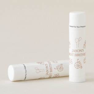 Doodles Circus First Birthday Party Lip Balm
