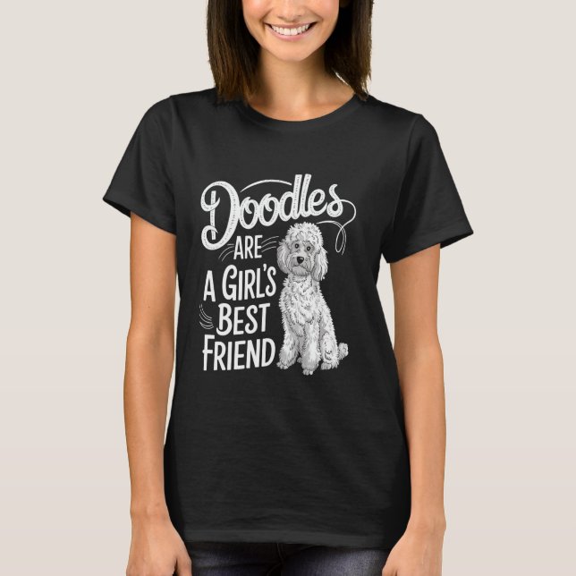Doodles Funny Golden Labradoodle Doodle T-Shirt (Front)