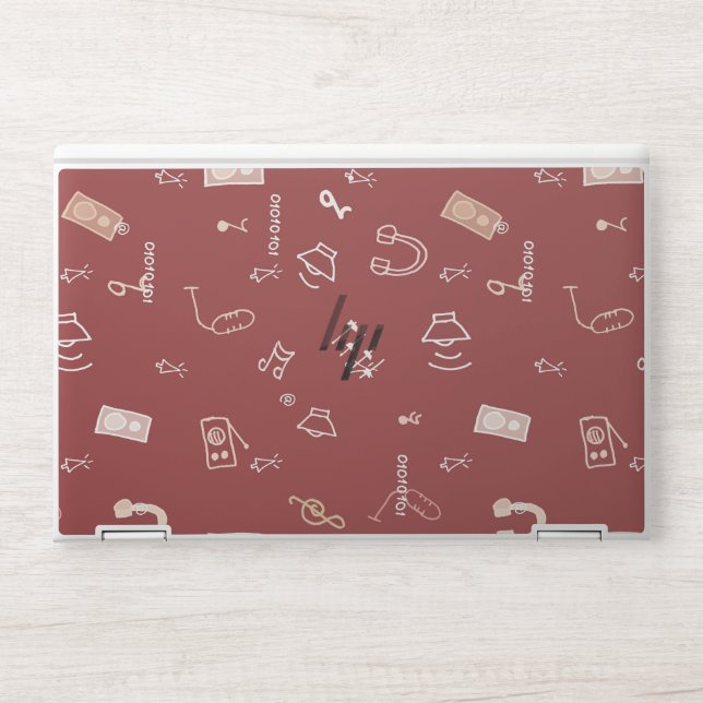 Doodles Music HP Laptop Skin (Front)