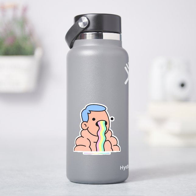 Doodles nft, Doodles nft opensea, Rainbow puke Sticker (HydroFlask)