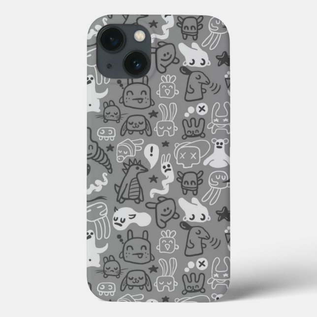doodles pattern illustration Case-Mate iPhone case (Back)