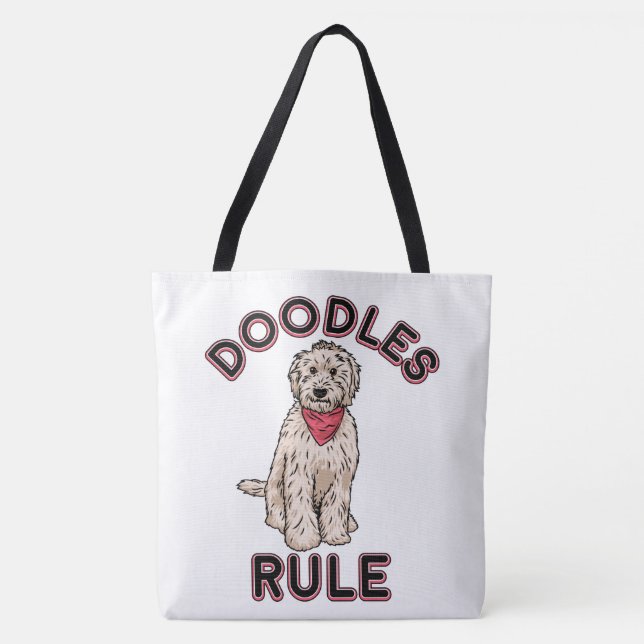 Doodles Rule Tote Bag (Front)