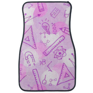 Doodles School Car Floor Mat