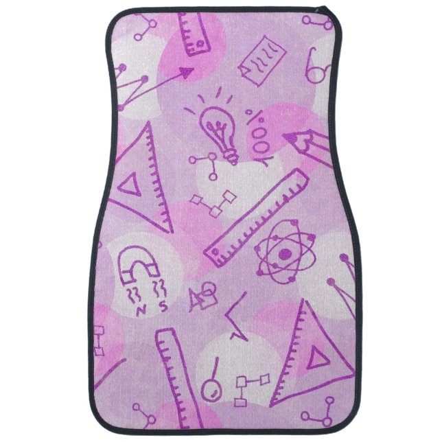 Doodles School Car Floor Mat (Front)