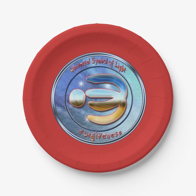 Doodling on the symbol of Forgiveness Paper Plates (Front)