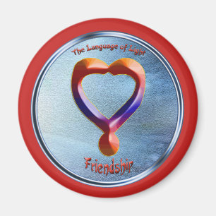 Doodling on the symbol of Friendship Magnet