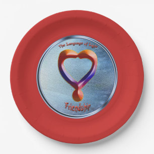 Doodling on the symbol of Friendship Paper Plates