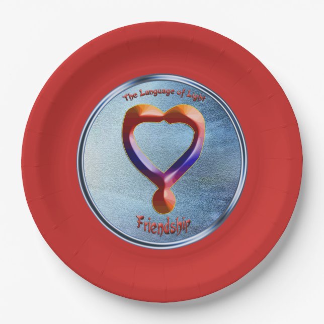 Doodling on the symbol of Friendship Paper Plates (Front)