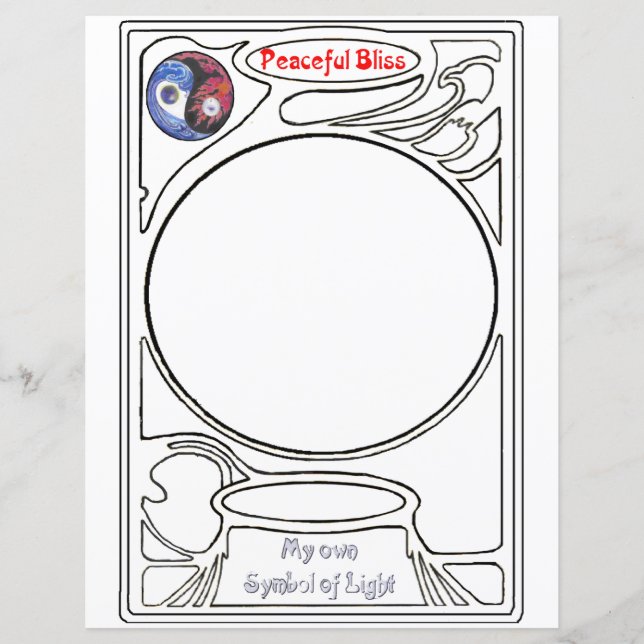 Doodling on the symbol of Peaceful Bliss (Front)