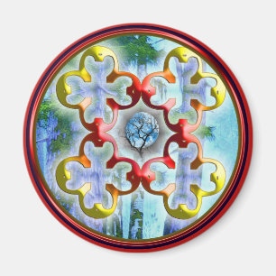 Doodling on the symbol of Peaceful Bliss Magnet