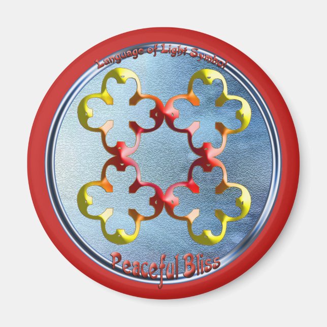 Doodling on the symbol of Peaceful Bliss Magnet (Front)