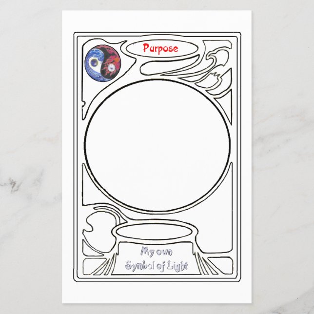 Doodling on the symbol of Purpose Flyer (Front)