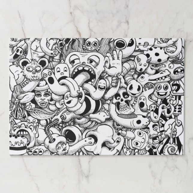 Doodling Pad - Abstract Worms (Front)