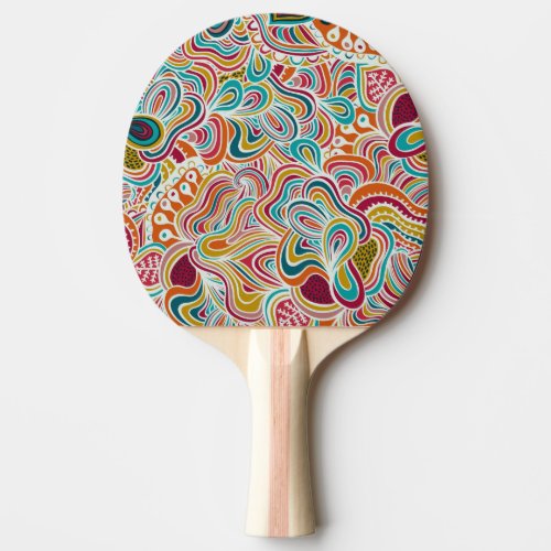 Doodling pattern Ping_Pong paddle