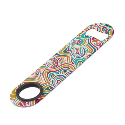 Doodling pattern speed bottle opener