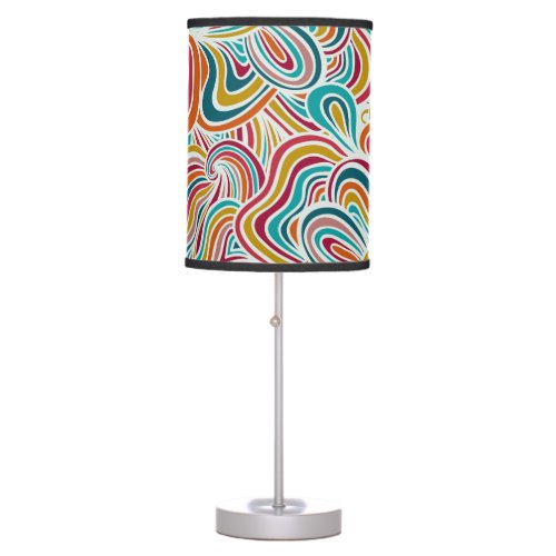 Doodling pattern table lamp