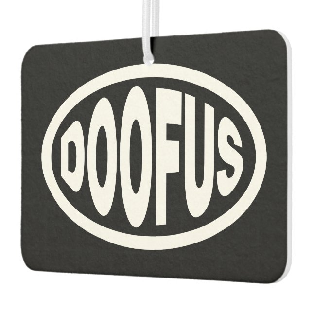 DOOFUS AIR FRESHENER (Left)