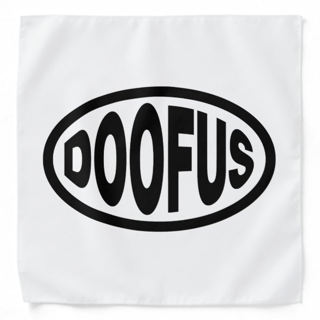 DOOFUS BANDANA (Front)