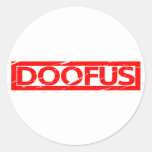 Doofus Stamp Classic Round Sticker