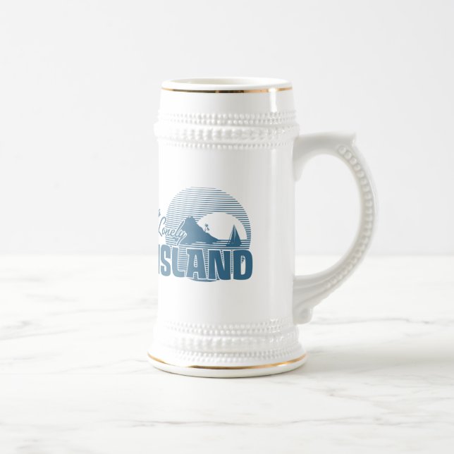 Dookie Island - Blue Beer Stein (Right)