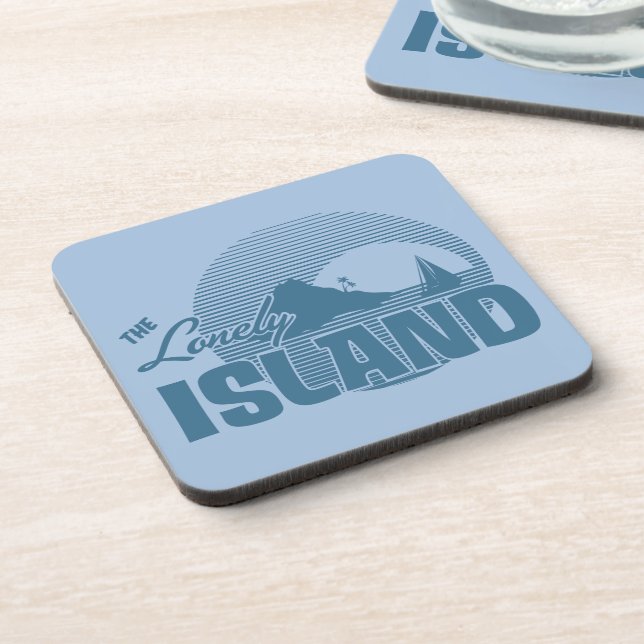 Dookie Island - Blue Beverage Coaster (Left Side)