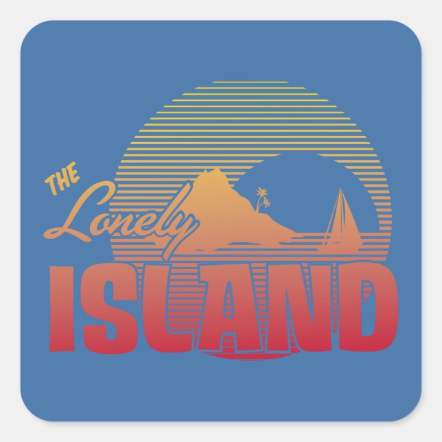 Dookie Island - Color Square Sticker (Front)