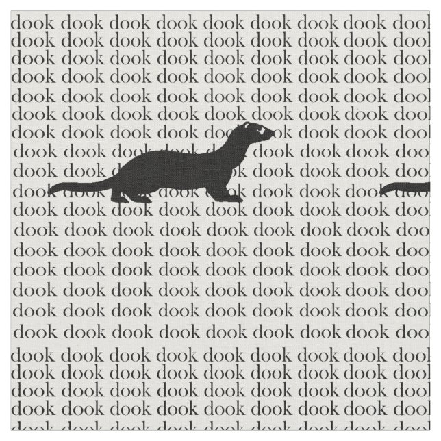 Dooking Ferret Fabric (Close Up)