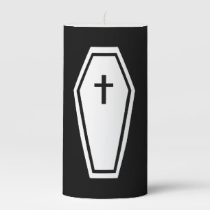 Doom Coffin Pillar Candle