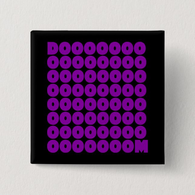 Doom in Purple Button (Front)
