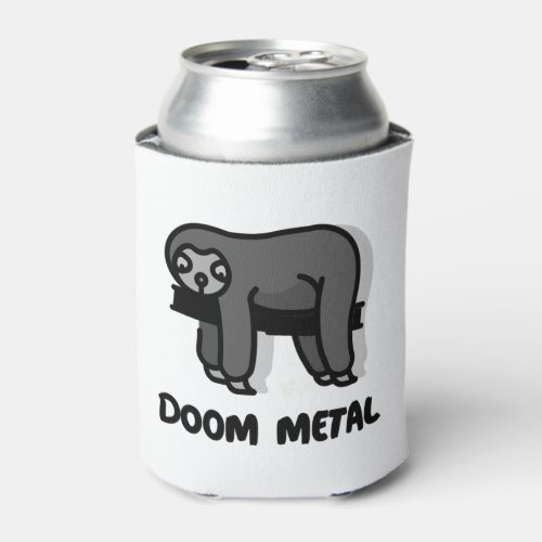 Doom Metal Sloth Sloth Sticker  Can Cooler
