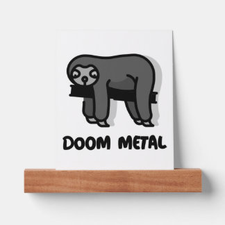 Doom Metal Sloth Sloth Sticker Picture Ledge