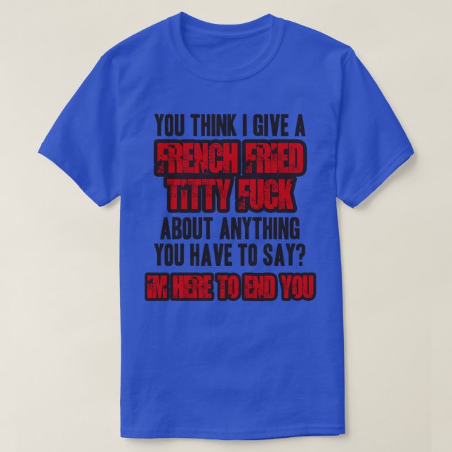 Doom Patrol French Fry Swear T-Shirt (Design Front)