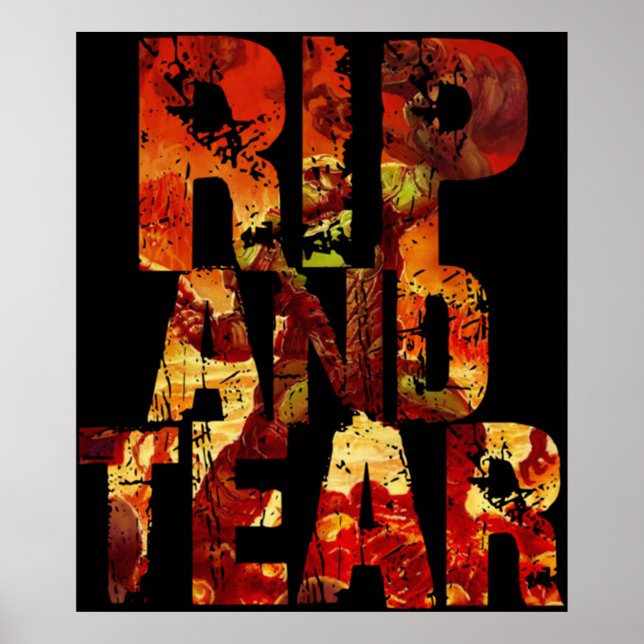 Doom - Rip And Tear Poster (Front)
