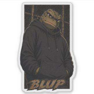 Doom The Bullfrog Streetwear Graphic Sweatshirt Sticker