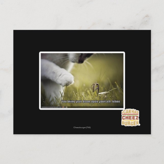 Doom upon yourself postcard (Front)