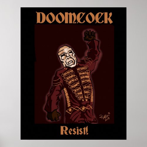 Doomcock Resist Poster