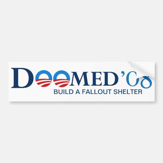 Doomed 08 Bumper Sticker (Front)