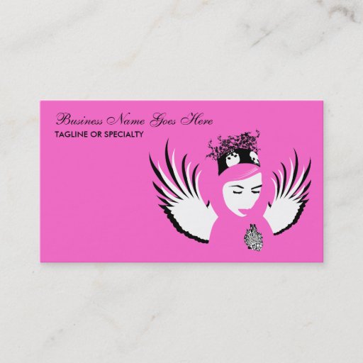 Customizable doomed devotion : lost angel business card templates
