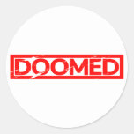 Doomed Stamp Classic Round Sticker