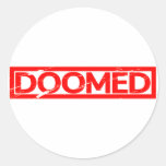 Doomed Stamp Classic Round Sticker