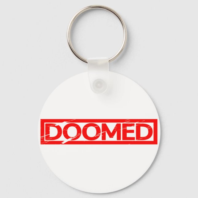 Doomed Stamp Keychain (Front)