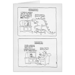 Doomsday Cartoon: earth in crisis Cards