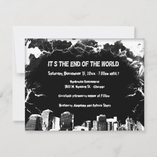Doomsday Party Specialty Invitation